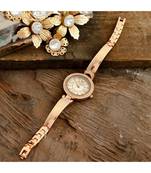 Rose Gold  Stylish Watch Collection With Braclet Look Belt