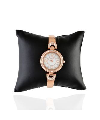 Rose Gold  Stylish Watch Collection With Braclet Look Belt 3