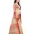 Beige embroidered cotton saree with blouse