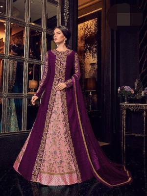 Pink embroidered santoon salwar 1