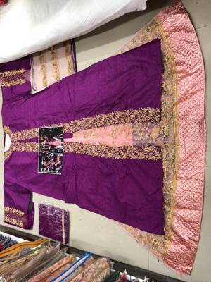Pink embroidered santoon salwar 2