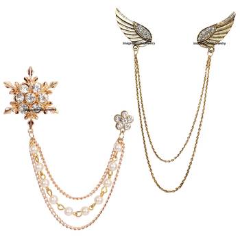 White crystal brooch 1