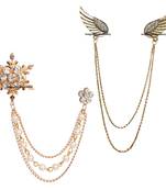 White crystal brooch