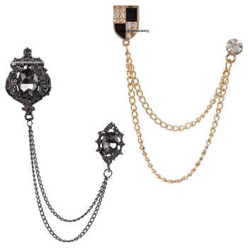 Black crystal brooch 1
