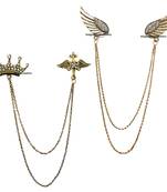 White crystal brooch