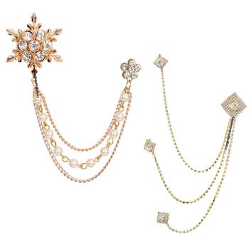 White crystal brooch 1