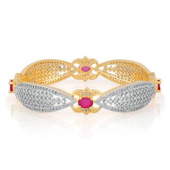 Red Cubic Zirconia Bangles And Bracelets 3