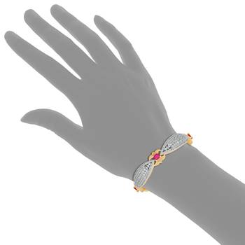 Red Cubic Zirconia Bangles And Bracelets 4