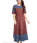 Designer Long Printed Ready To Wear Ethnic Bollywood Style Kurti