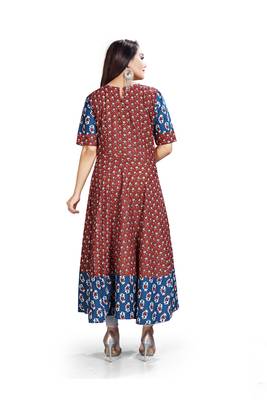 Designer Long Printed Ready To Wear Ethnic Bollywood Style Kurti 2