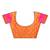 Orange woven cotton silk saree with blouse