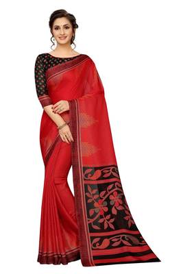 Women'S Designer  Linen Cotton Saree With Designer Blouse 1