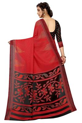 Women'S Designer  Linen Cotton Saree With Designer Blouse 2