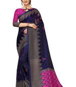 Women'S Designer  Linen Cotton Saree With Designer Blouse