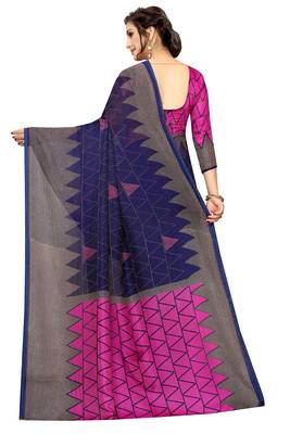 Women'S Designer  Linen Cotton Saree With Designer Blouse 3