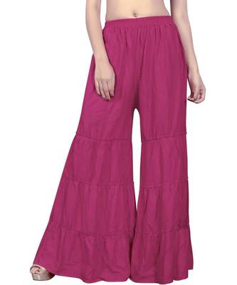 Gajari plain rayon regular_fit sharara 1
