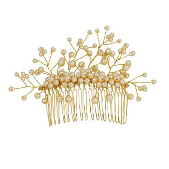 Gold pearl hair-accessories 1