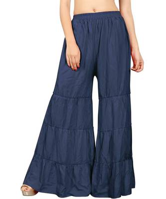 Grey plain rayon regular_fit sharara 1