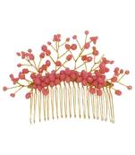 Red pearl hair-accessories