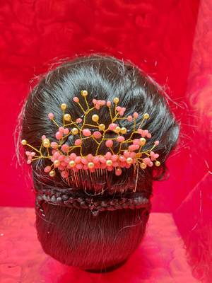 Red pearl hair-accessories 2