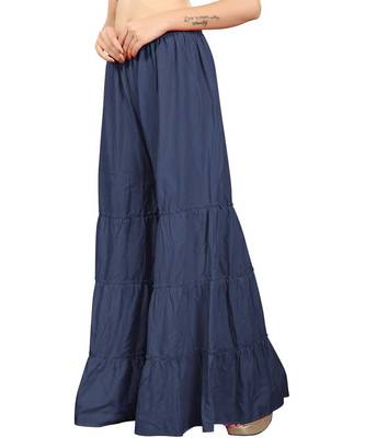 Grey plain rayon regular_fit sharara 4