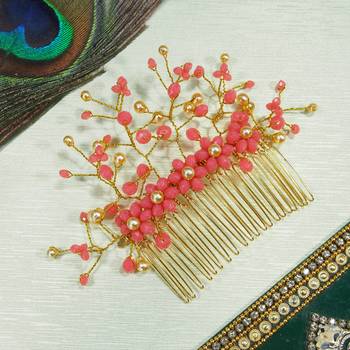 Red pearl hair-accessories 3