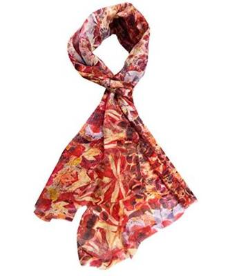 red floral print Viscose scraf 1
