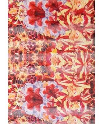 red floral print Viscose scraf 3
