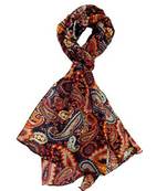 red floral print Polyester scraf