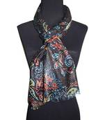 black floral print Polyester scraf