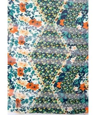 green floral print Polyester scraf 2
