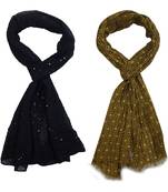 multicolor floral print Polyester scraf