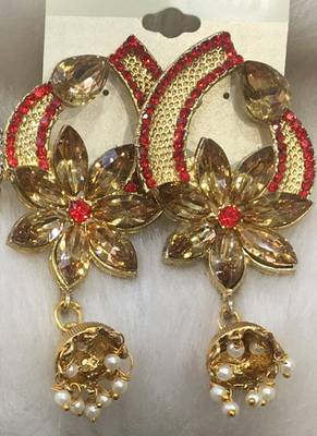 Red diamond earrings 1