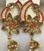 Red diamond earrings