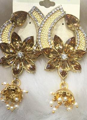 Brown diamond earrings 1