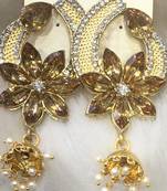 Brown diamond earrings