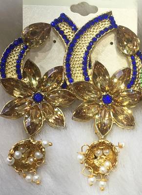 Blue diamond earrings 1