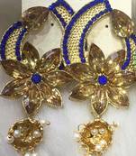 Blue diamond earrings