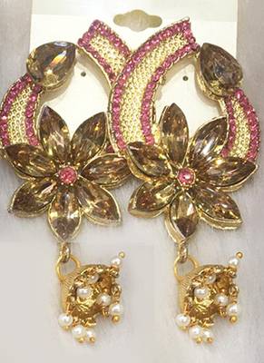 Pink diamond earrings 1