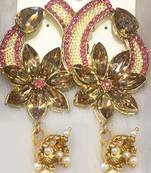 Pink diamond earrings