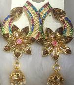 Multicolor diamond earrings