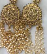 Gold diamond earrings
