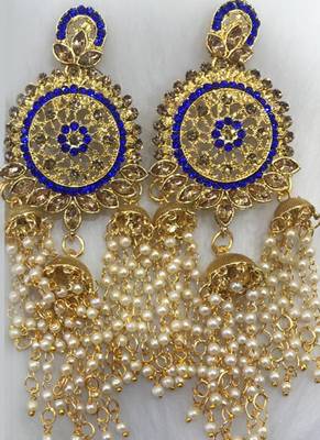 Blue diamond earrings 1