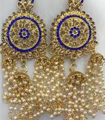 Blue diamond earrings