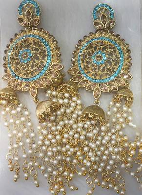 Turquoise diamond earrings 1