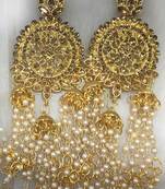 Gold diamond earrings