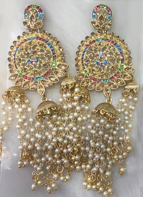 Multicolor diamond earrings 1