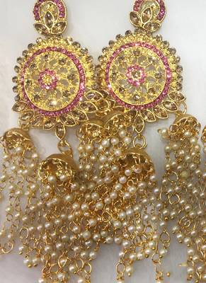 Pink diamond earrings 1