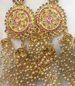 Pink diamond earrings