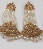 Gold diamond earrings